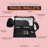 Rio Travel Wallet - Black