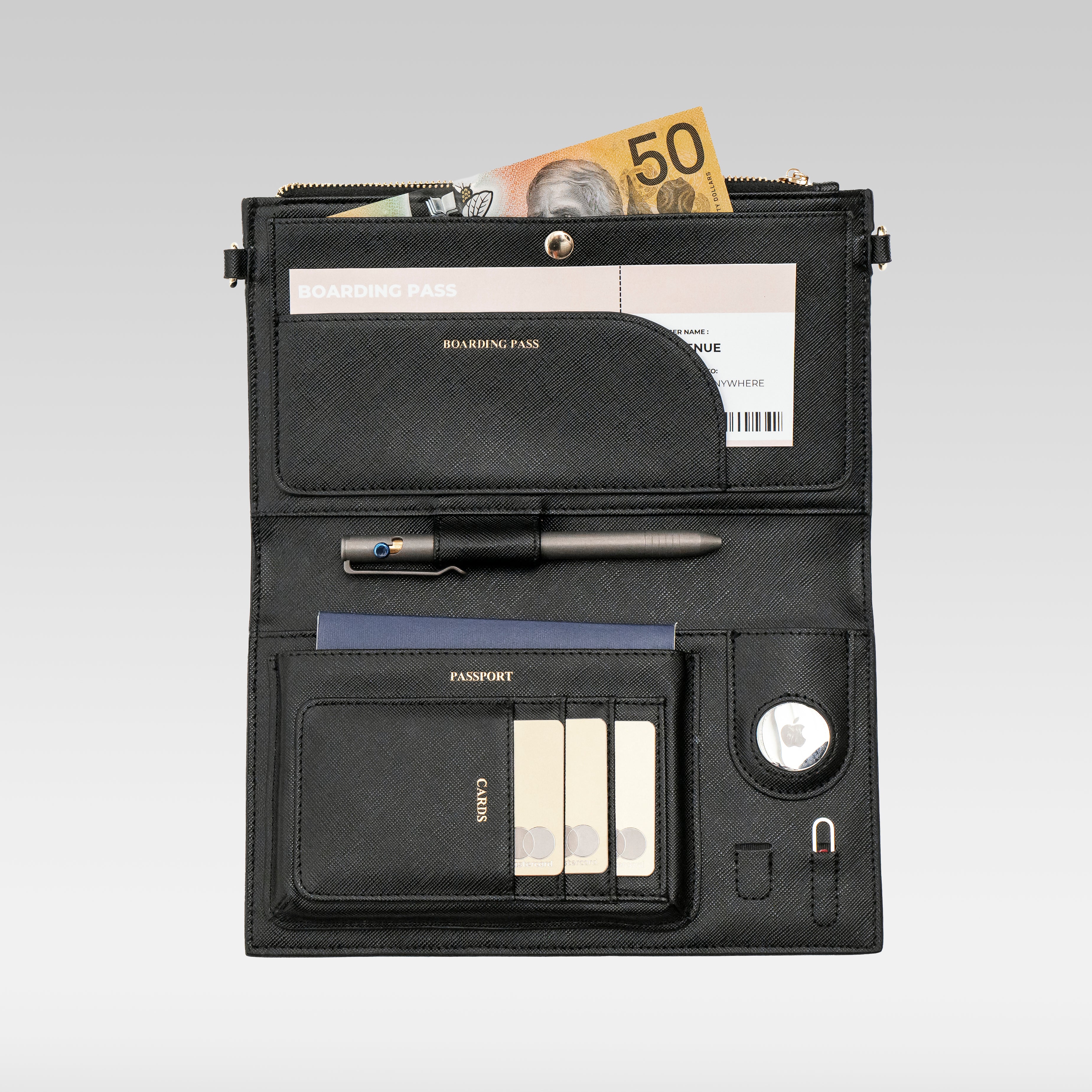 Travel Wallet - Black